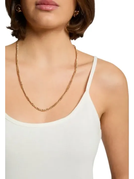 Goldene Herz-Halskette mit Zirkonia