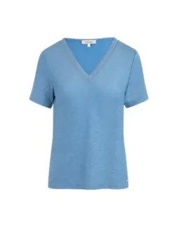 Azurblaues Morgan T-Shirt mieten - Flex-Fashion Verleih