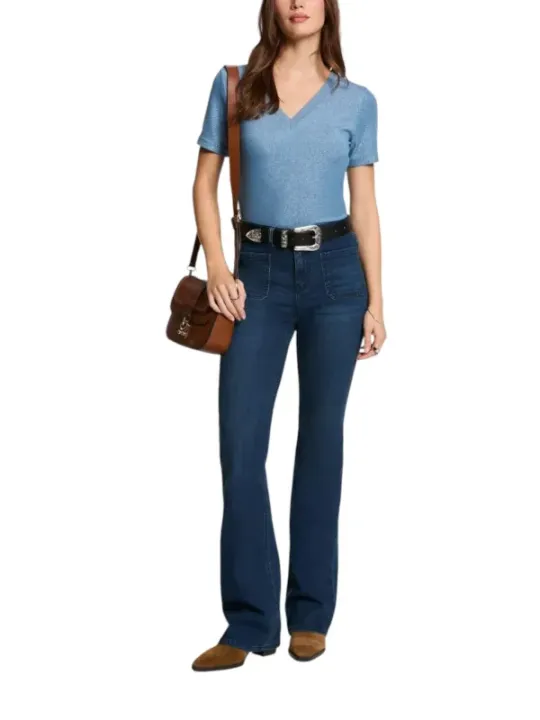 Morgan De Toi T-Shirt Azurblau | online kaufen