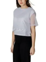 Graues Armani Exchange Kurzes T-Shirt