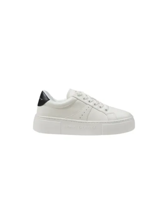 Weiße Armani Exchange Ledersneaker Ansicht