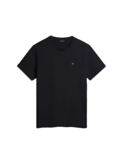 Schwarzes Napapijri Cropped Baumwoll-T-Shirt