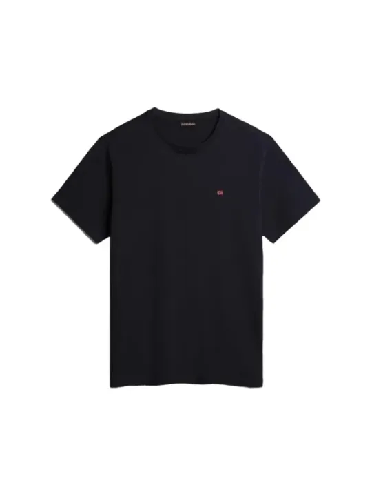 Schwarzes Napapijri Cropped Baumwoll-T-Shirt