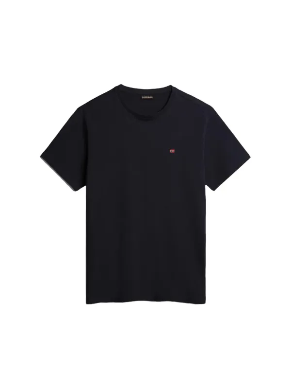 Schwarzes Napapijri Cropped Baumwoll-T-Shirt