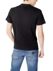 Schwarzes Napapijri Herren Grafik T-Shirt