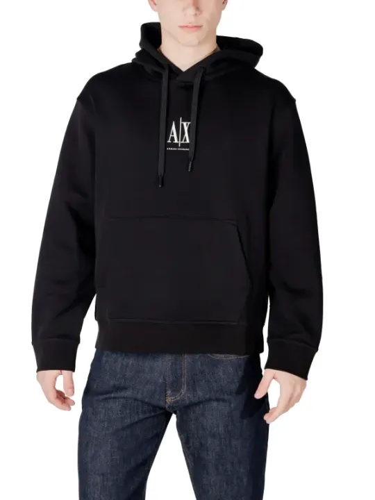 Schwarzer Armani Exchange Kapuzenpullover