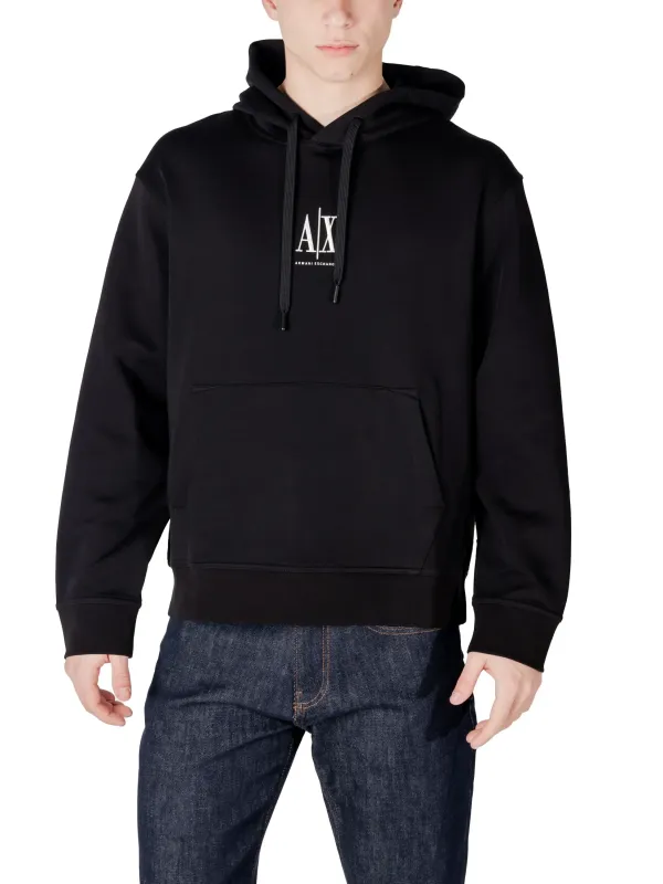Schwarzer Armani Exchange Kapuzenpullover