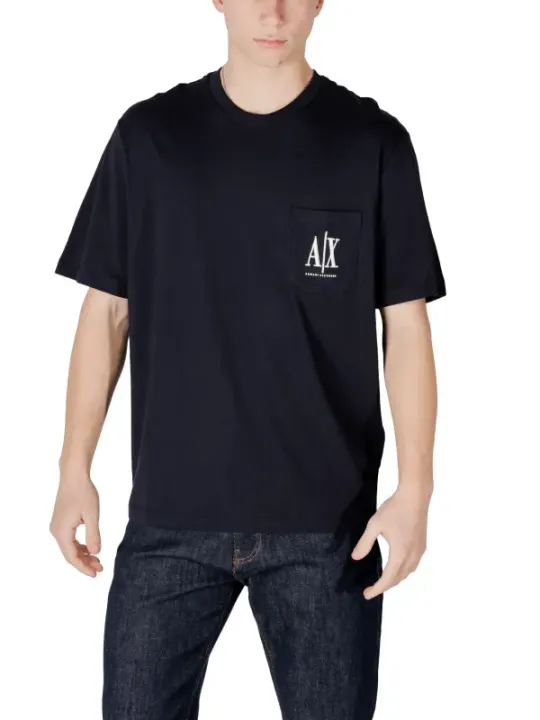 Schwarzes Armani Exchange Logo T-Shirt