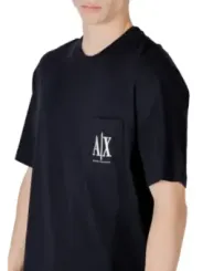 Schwarzes T-Shirt mit AX-Logo