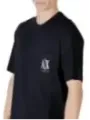 Schwarzes T-Shirt mit AX-Logo