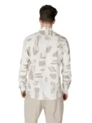 Abstrakte Muster Hemd weisses Outfit