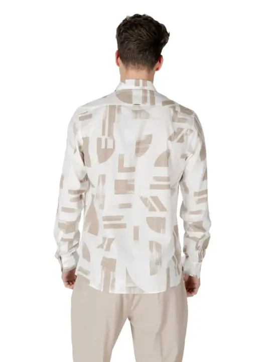 Abstrakte Muster Hemd weisses Outfit