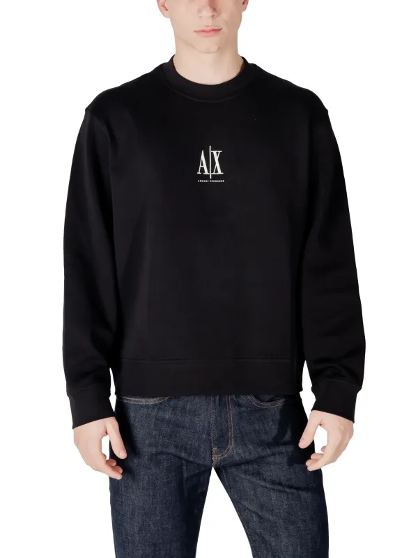 Schwarzes Armani Exchange Logo Sweatshirt