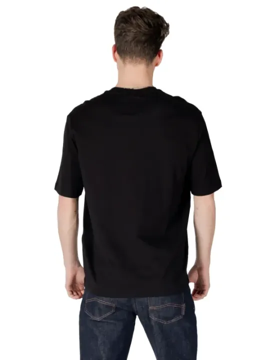 Schwarzes Armani Exchange Baumwoll-T-Shirt