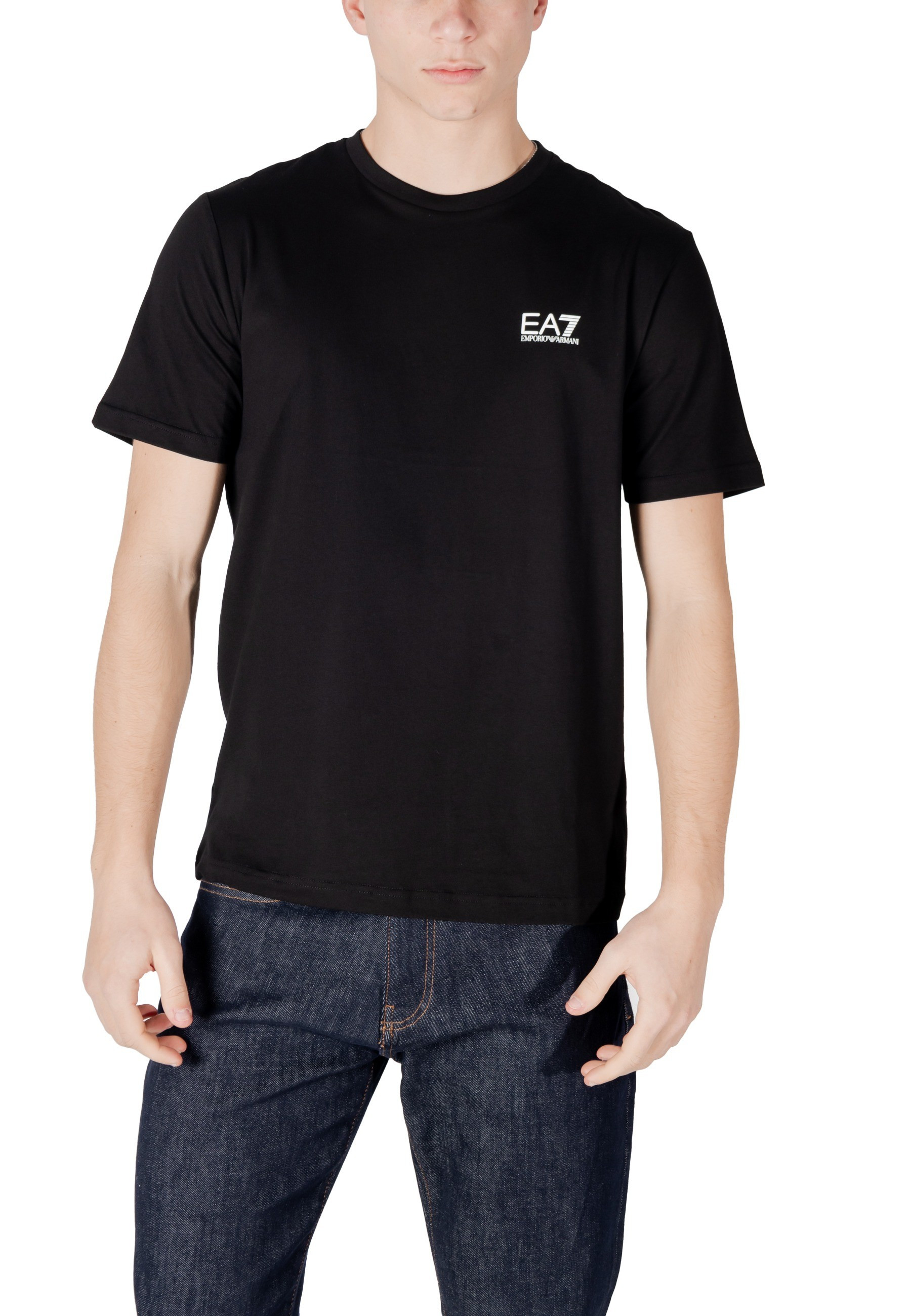 Ea7 Herren T-Shirt Schwarz 483542