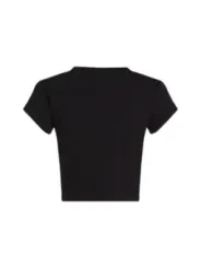 Schwarzes Calvin Klein Jeans Crop-Top