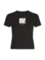 Schwarzes Calvin Klein Jeans Logo T-Shirt