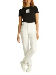 Weiße Straight-Leg Calvin Klein Jeans