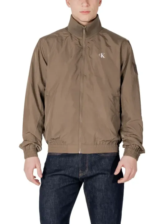 Khaki Calvin Klein Windbreaker-Jacke