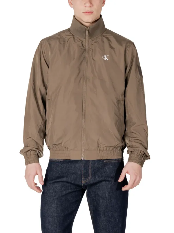 Khaki Calvin Klein Windbreaker-Jacke