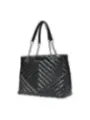 Quilted schwarze Armani Exchange Handtasche