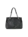Schwarze Armani Exchange Handtasche Lederette