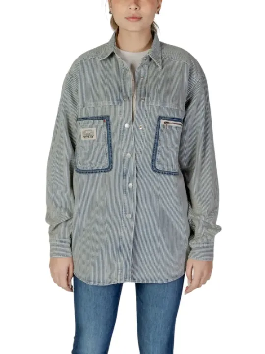 Leichter Replay 483043 Herrenhemd gestreift