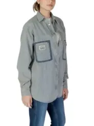 Gestreiftes Replay Hemd mit Taschen