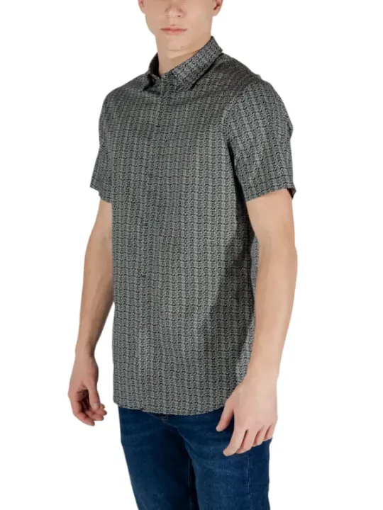 Abstraktes Armani Exchange Kurzarmhemd