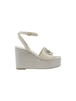 Weiße Guess Keilpumps mit Riemchen