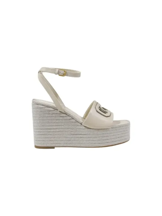 Weiße Guess Keilpumps mit Riemchen