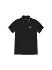 Dunkelgraues EA7 Poloshirt mit Logo