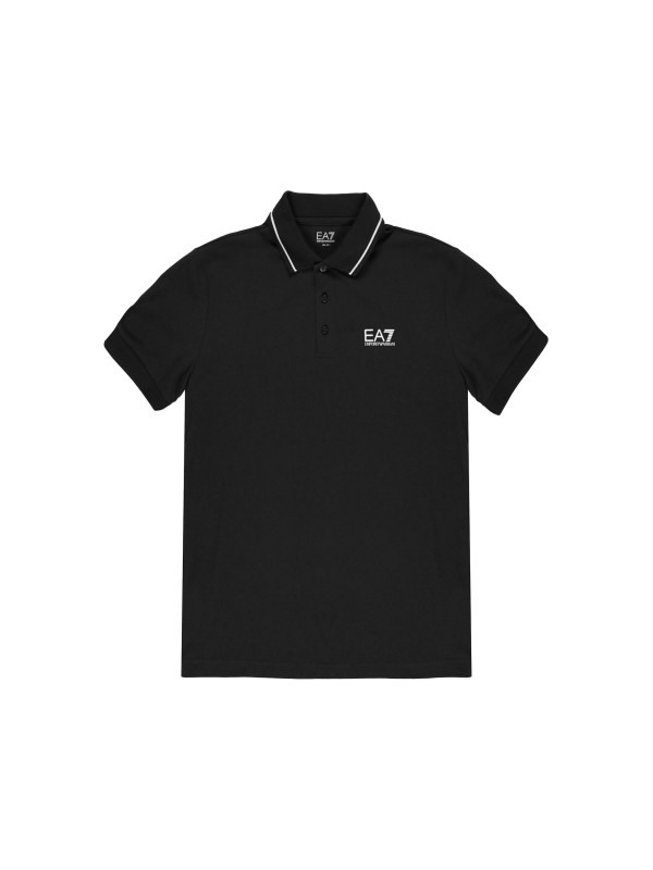 Dunkelgraues EA7 Poloshirt mit Logo