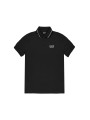 Dunkelgraues EA7 Poloshirt mit Logo