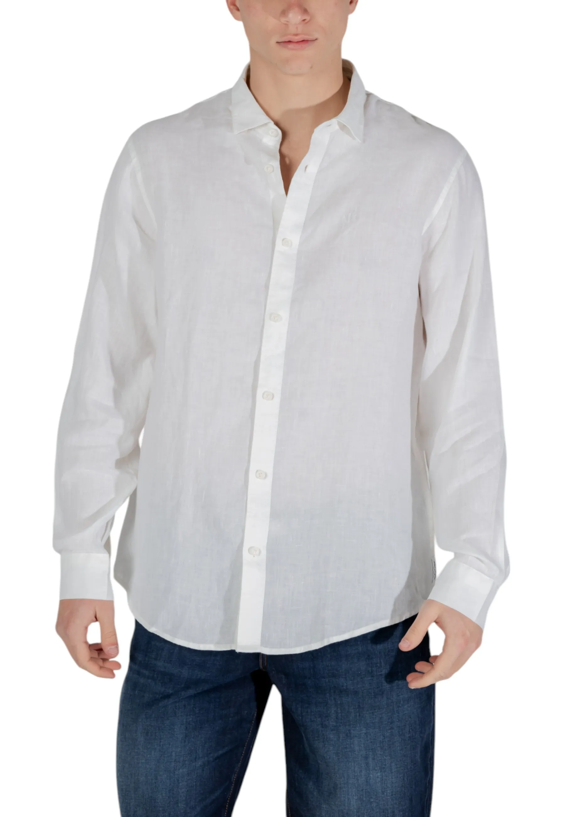 Herren Hemd Weiß 483357