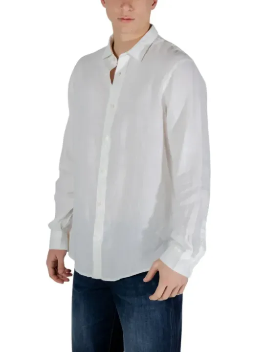 Weißes Hemd mit Knopfleiste Armani Exchange
