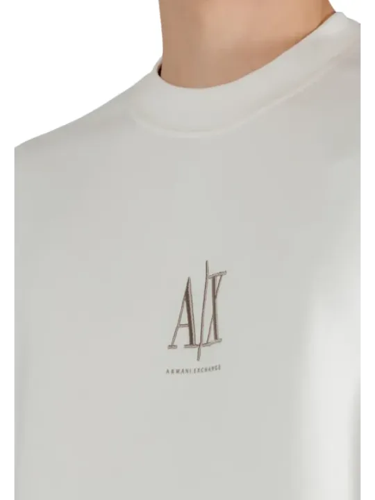 Graues AX Monogram Kurzarm-Shirt