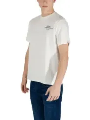 Weißes Polohemd mit Logo-Stickerei