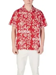 Rotes Replay-Hemd mit Blumenmuster