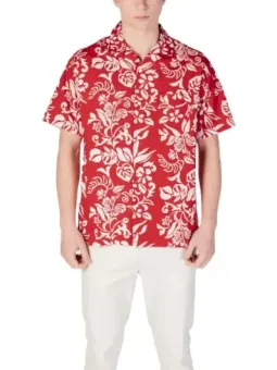 Rotes Replay-Hemd mit Blumenmuster