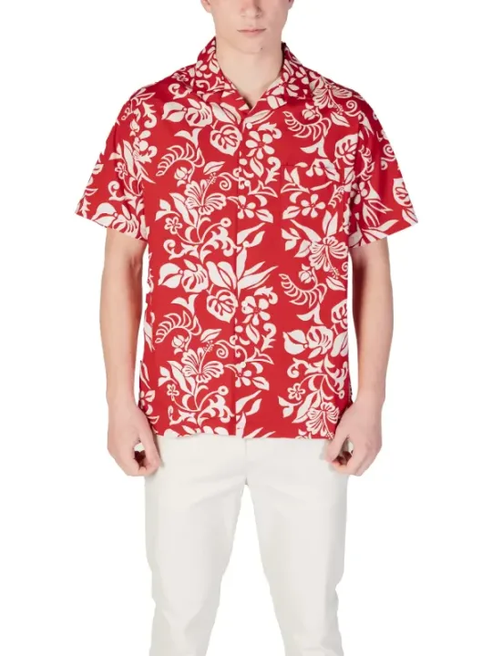 Rotes Replay-Hemd mit Blumenmuster