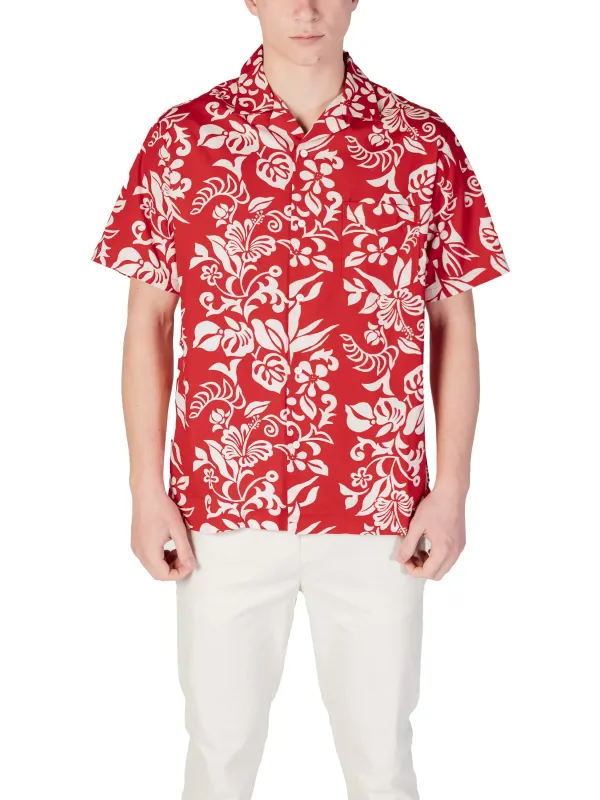 Rotes Replay-Hemd mit Blumenmuster