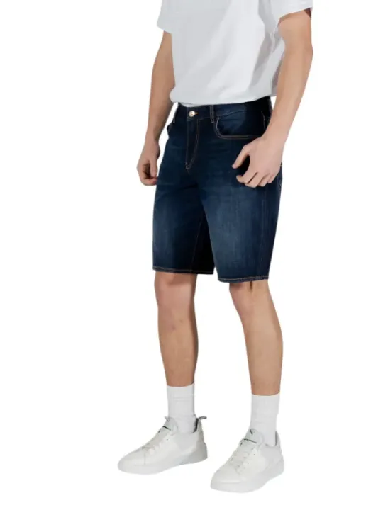 Dunkelblaue Armani Exchange Bermudas