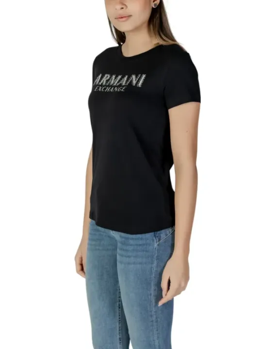 Schwarzes Armani Exchange T-Shirt Modell