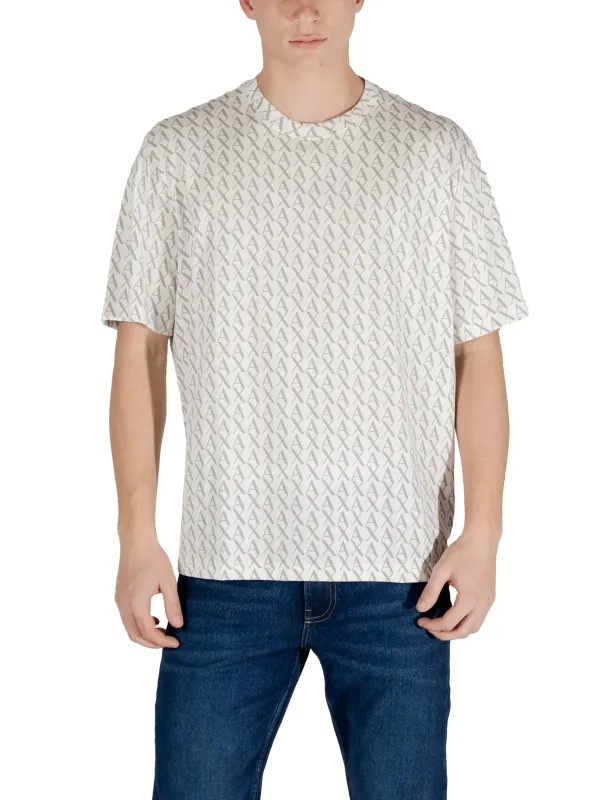 Armani Exchange weißes Logo-T-Shirt
