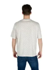 Gestreiftes graues Armani Exchange T-Shirt