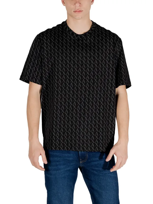 Armani Exchange Diamantmuster Logo T-Shirt