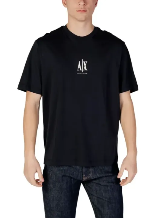 Schwarzes AX Logo T-Shirt