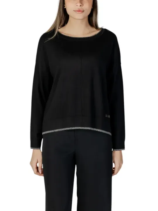 Schwarzes Liu Jo Damenoberteil mit Glitzer.