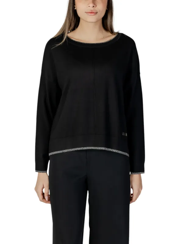Schwarzes Liu Jo Damenoberteil mit Glitzer.